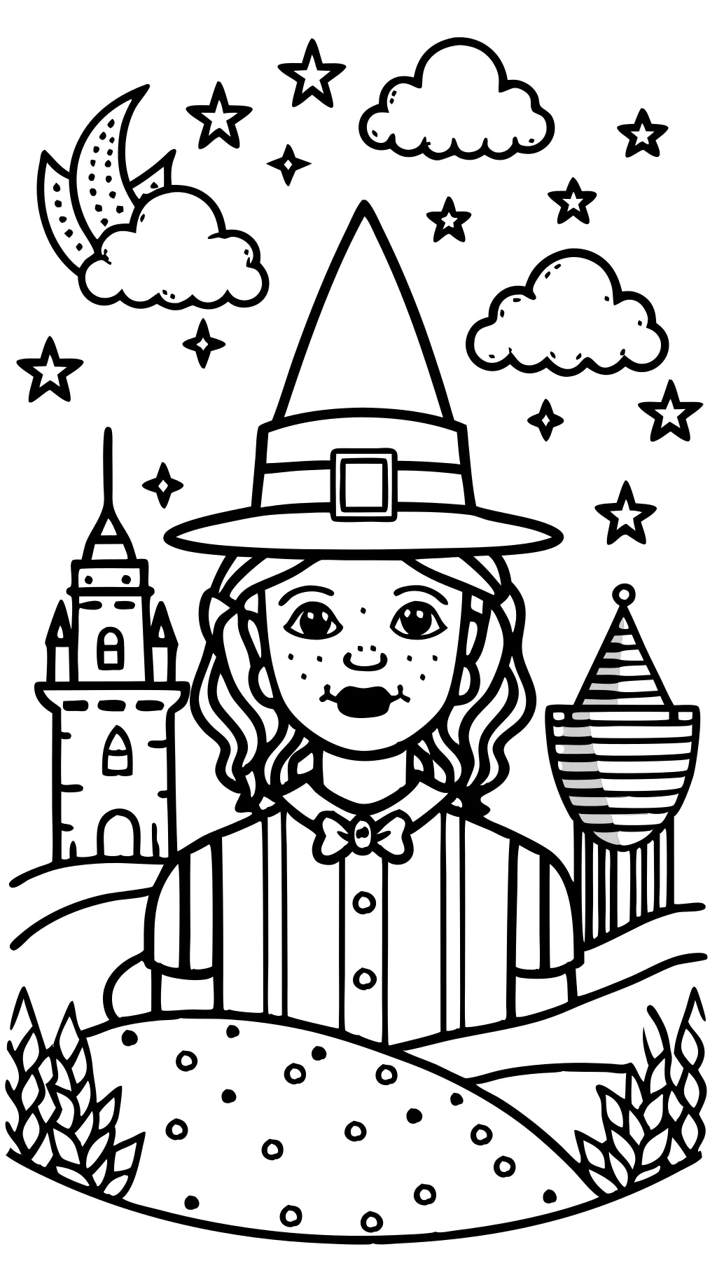 Páginas para colorear de Wizard of Oz